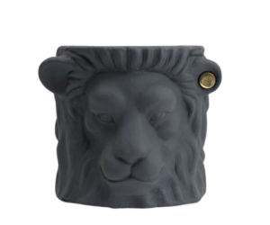 garden glory lion head small grey